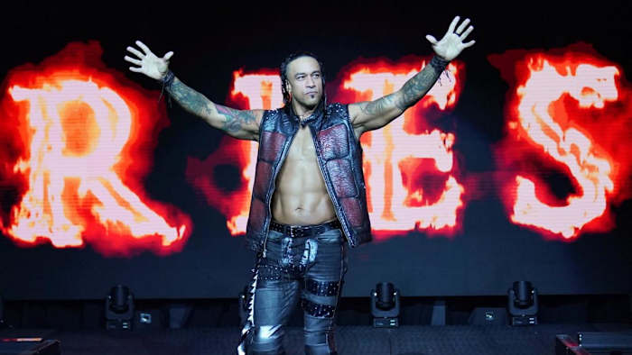 WWE's Damian Priest (Luis Martinez) makes his entrance on NXT