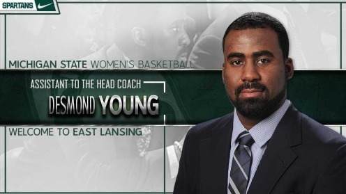 Michigan State head women’s basketball adds Desmond Young (PHOTO: MSU SID)