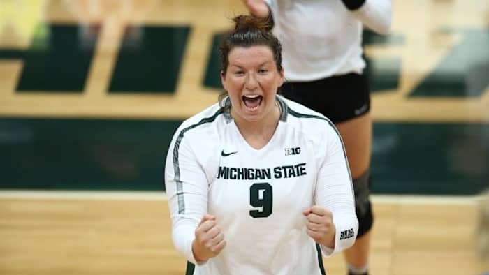MSU Volleyball (PHOTO:  MSU SID)