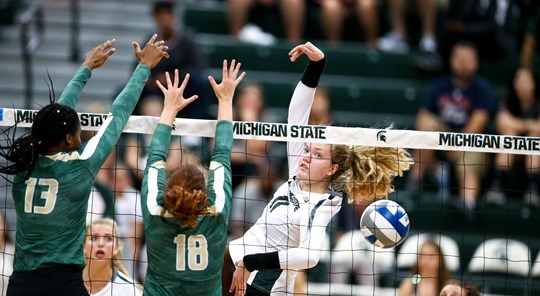Michigan State Volleyball (PHOTO:  MSU SID)