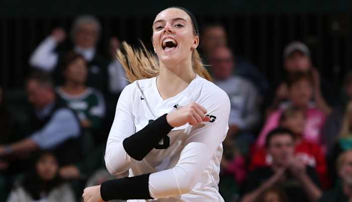 MSU Volleyball photo courtesy of the MSU SID