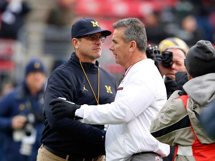 Urban Meyer and Jim Harbaugh