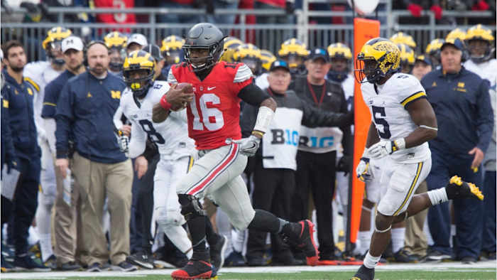 J.T. Barrett against Michigan in 2016