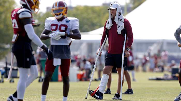 Smith hasn't been on the field—in uniform—since suffering a compound fracture in his right leg in November 2018.