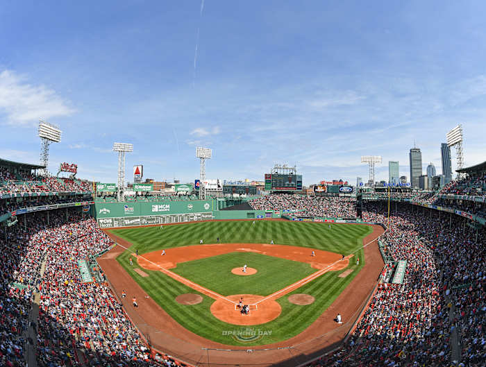 General view of Fenway Park