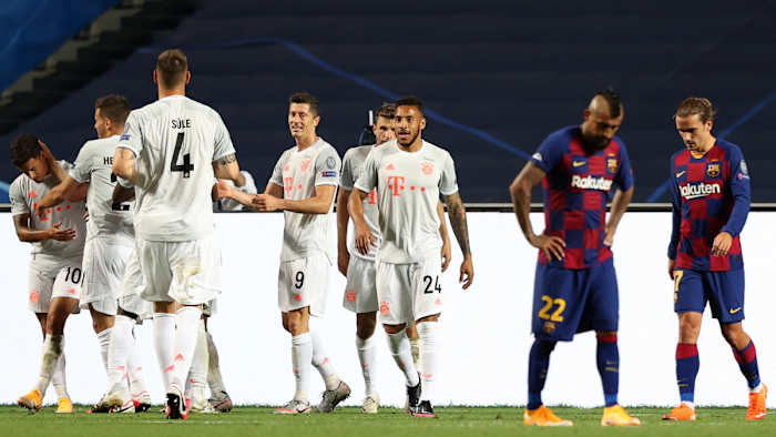 Bayern Munich thrashes Barcelona 8-2