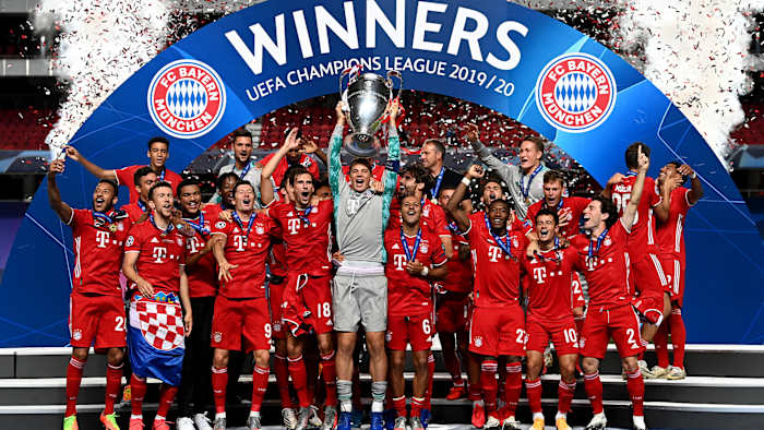 Bayern Munich wins the Champions League title