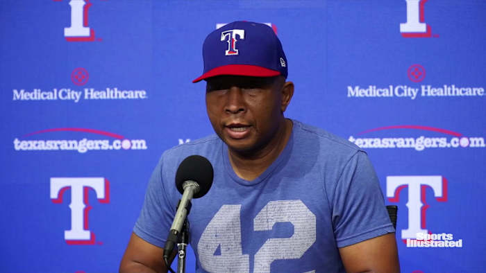Rangers' Tony Beasley Discusses Team's Decision to Support A's