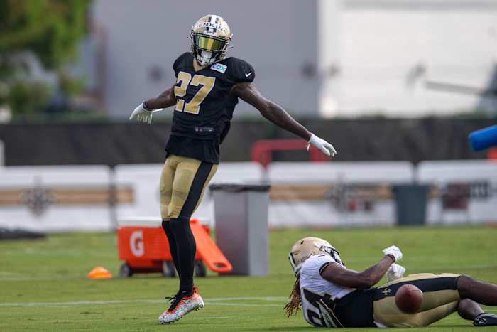 Malcolm Jenkins at Saints Training Camp in 2020