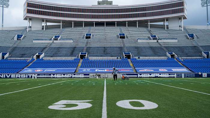 Memphis football empty stadium