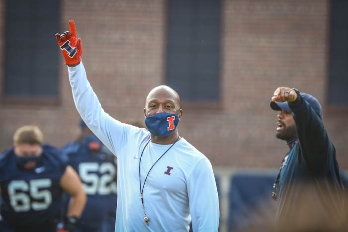 Illinois head coach Lovie Smith will be allowed to have shoulder pads in practices starting Wednesday and fully-padded practices starting the following day.