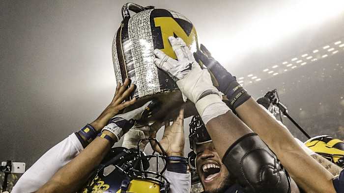 michigan football minnesota little brown jug