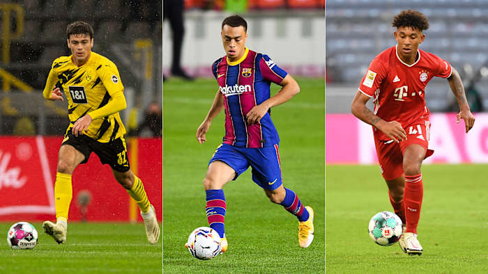 U.S. internationals Gio Reyna, Sergino Dest and Chris Richards