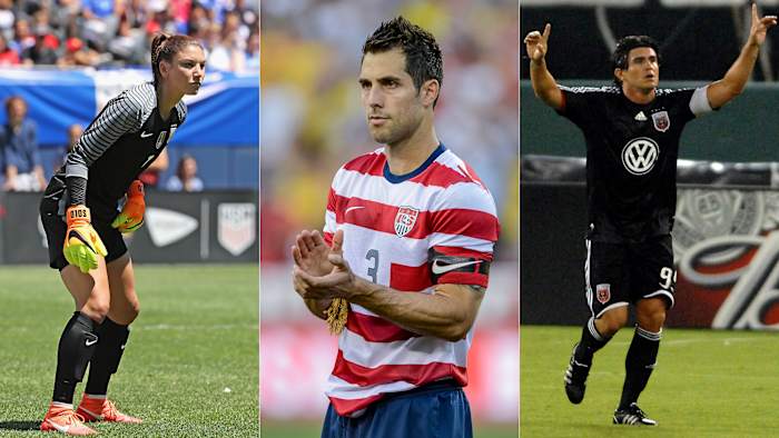 Hope Solo, Carlos Bocanegra and Jaime Moreno should all be in the National Soccer Hall of Fame