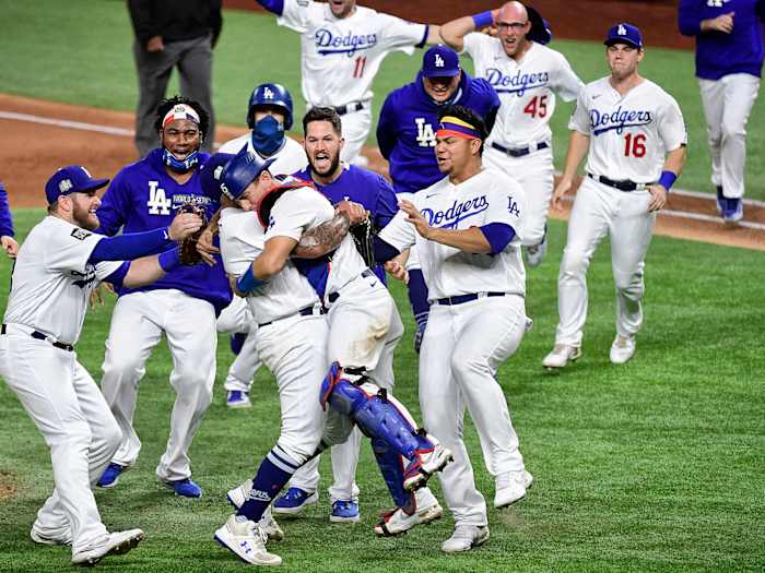 Dodgers celebrate winning it all