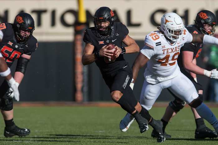 At times Sanders was outstanding, possibly the best player on the field against Texas, but the turnovers were destructive to the Cowboys effort to win the game.