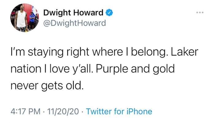 Dwight Tweet