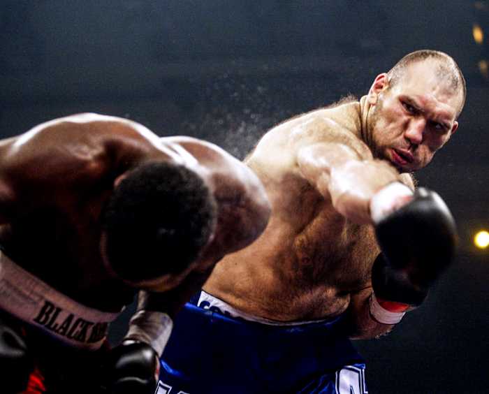 In May 2005, three months before his second robbery, Etienne took a beating from the Russian giant Nikolai Valuev.
