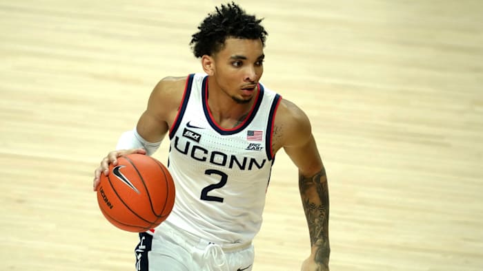 UCONN guard James Bouknight