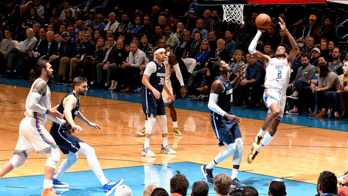 Shai Gilgeous-Alexander of the Oklahoma City Thunder