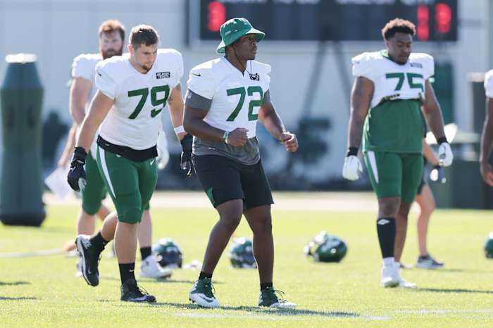 Cameron Clark at Jets training camp