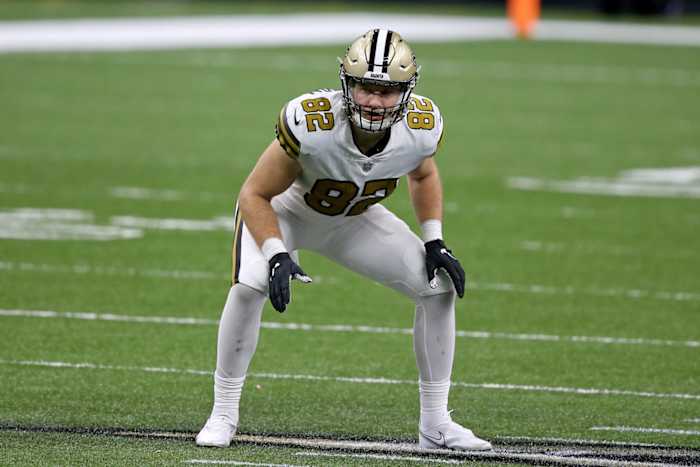 Saints Tight End, Adam Trautman #82