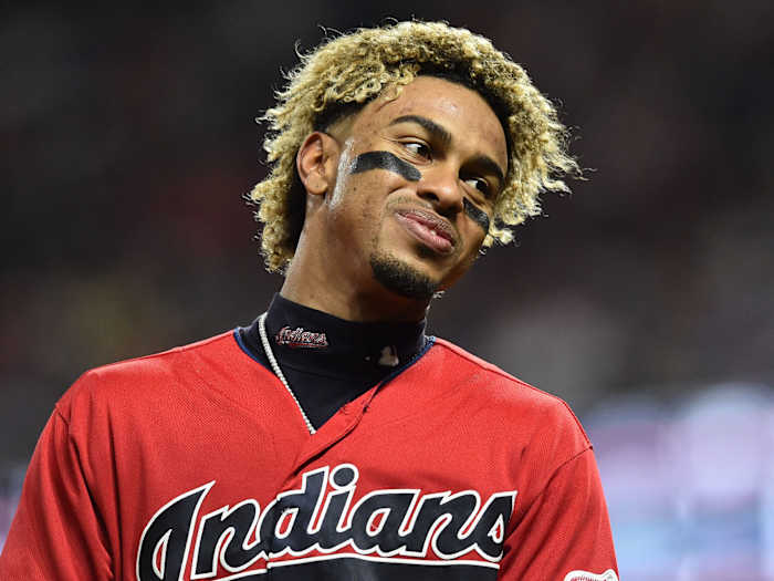 Francisco Lindor smiles