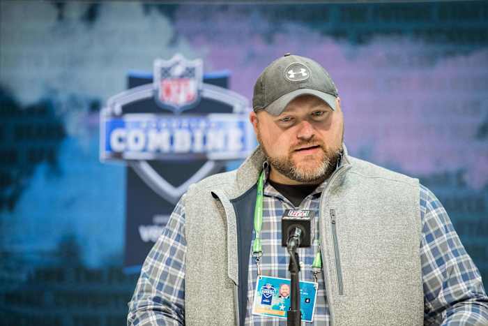 Jets GM Joe Douglas at nfl combine