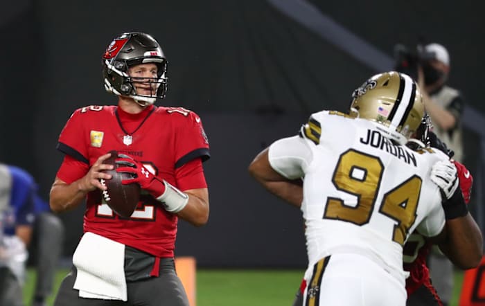 Saints Cam Jordan pressures QB Tom Brady