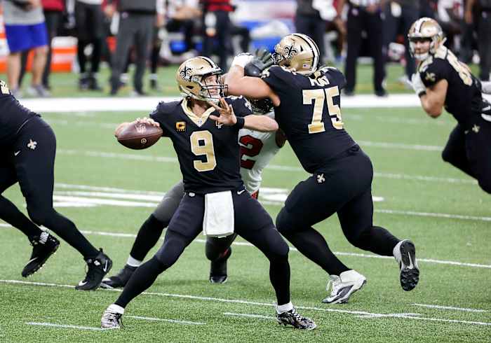 New Orleans Saints QB Drew Brees vs. Tampa Bay Bucs