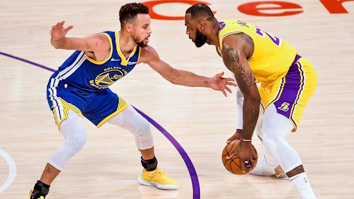 Stephen Curry and LeBron James