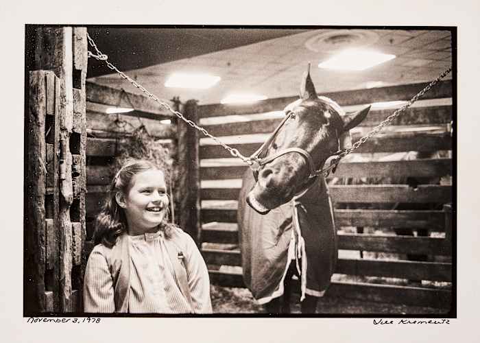Ax stayed close to the track, and to his daughter—which often placed young Megan in equine company.