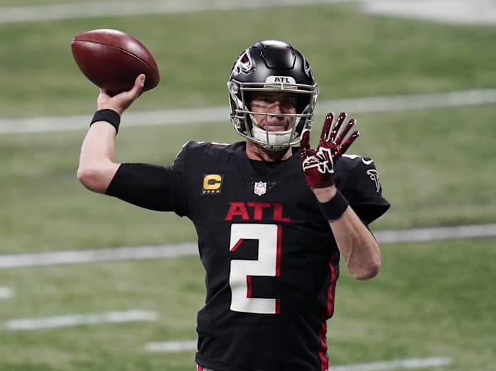 Atlanta Falcons quarterback Matt Ryan is 36 and looking at a team in rebuild mode with a new GM and head coach.