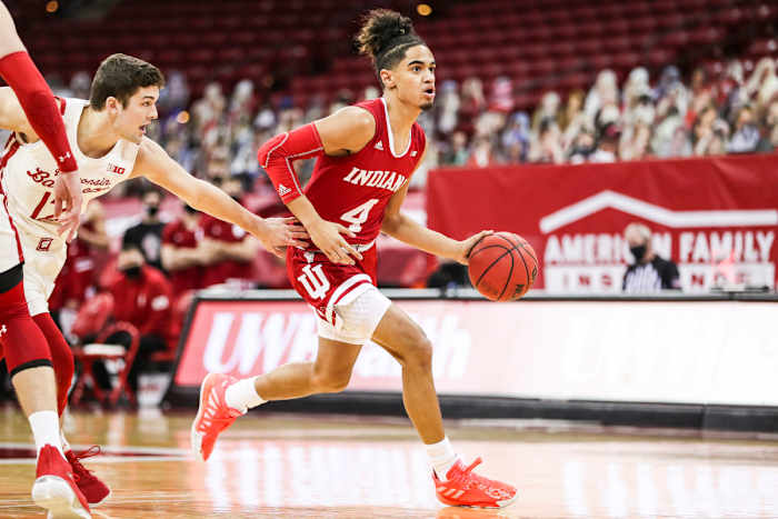 Indiana freshman Khristian Lander has been playing his best in the past three games. (USA TODAY Sports)
