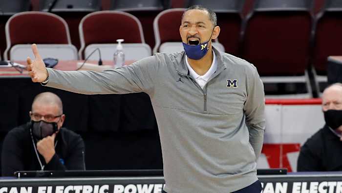 Michigan Wolverines head coach Juwan Howard during the first half against the Ohio State Buckeyes at Value City Arena.