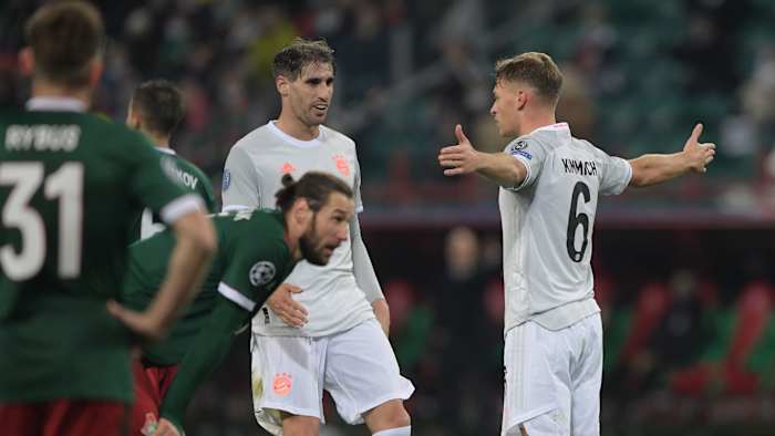Joshua Kimmich scores vs. Lokomotiv Moscow in Champions League