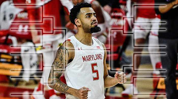 Maryland basketball guard Eric Ayala