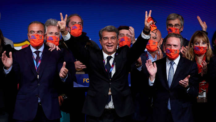 Barcelona president Joan Laporta