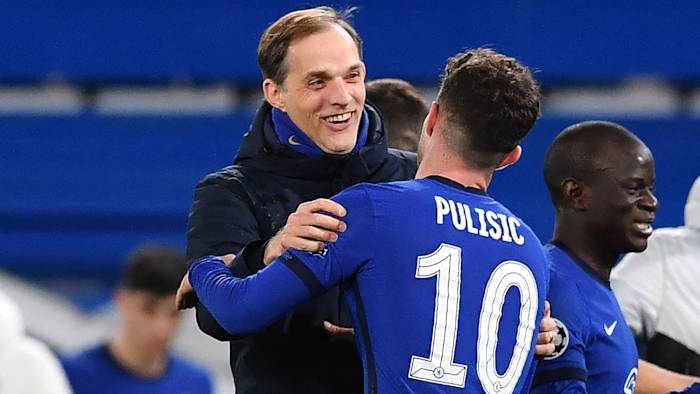 Chelsea's Thomas Tuchel and Christian Pulisic