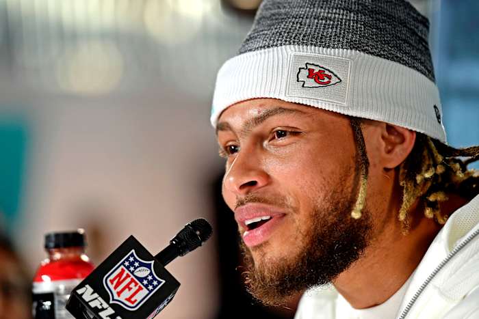 Tyrann Mathieu at Super Bowl 54