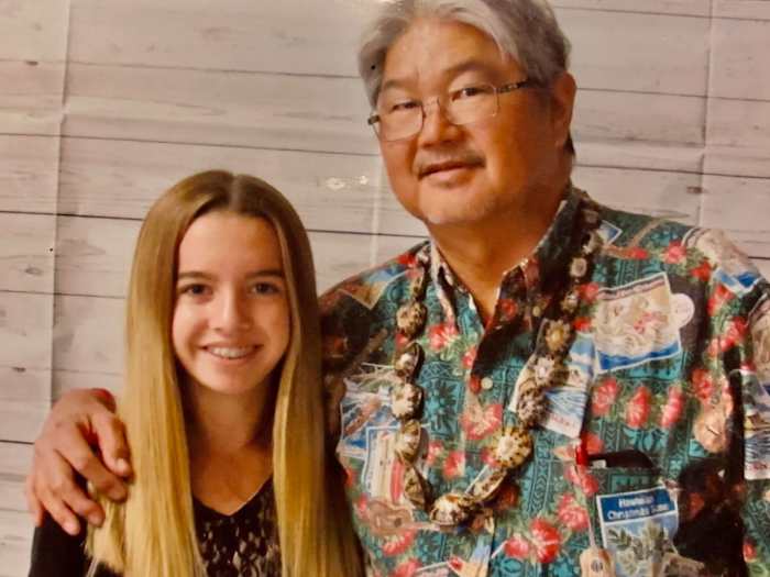 Alyssa Altobelli (left) pictured with Kent Watanabe (right) 