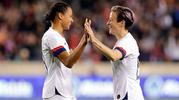 USWNT's Lynn Williams and Megan Rapinoe