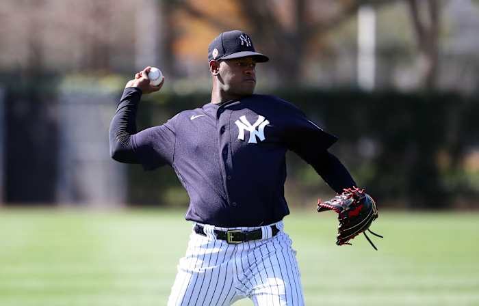 Luis Severino Throwing at Spring Training