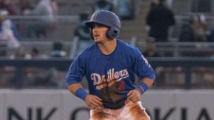 Omar Estevez. Photo by Rich Crimi/Tulsa Drillers.