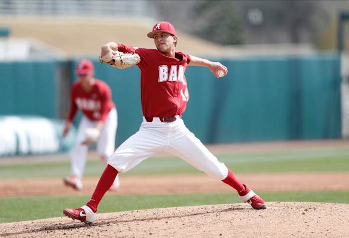 Alabama pitcher Antoine Jean