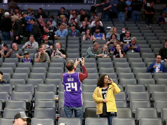The Pelicans-Kings game in Sacramento was canceled on Wednesday night after the NBA decided to suspend its season.