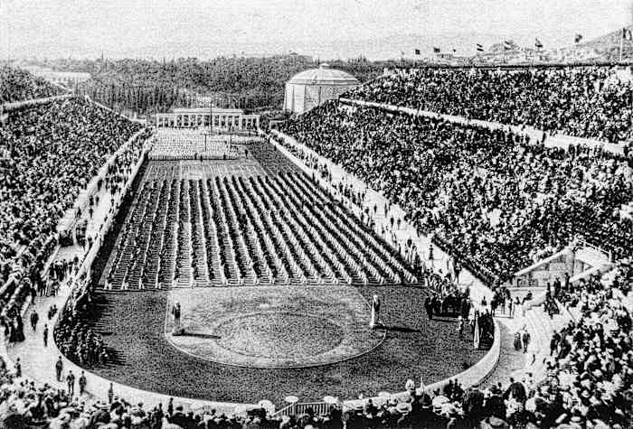 The opening ceremony in Athens, 1896.