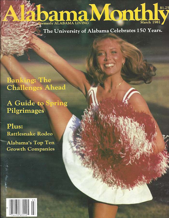 Cheerleader Susan Ingram, Alabama Monthly, 1981
