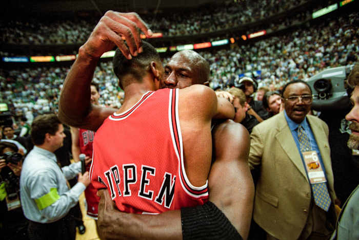 MJ and Pippen, forever connected.