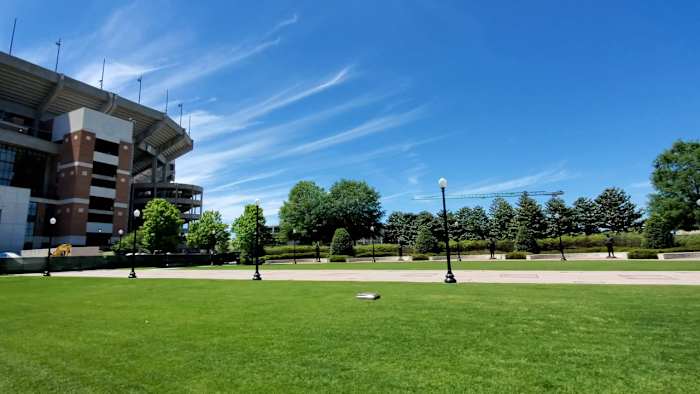 Bryant-Denny Stadium with no fans
